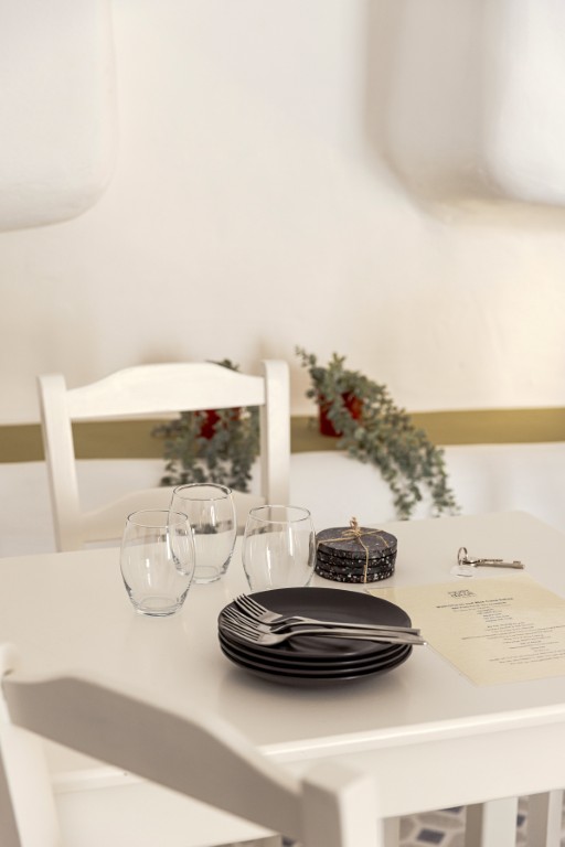 Cave Studio kitchenette and dining corner