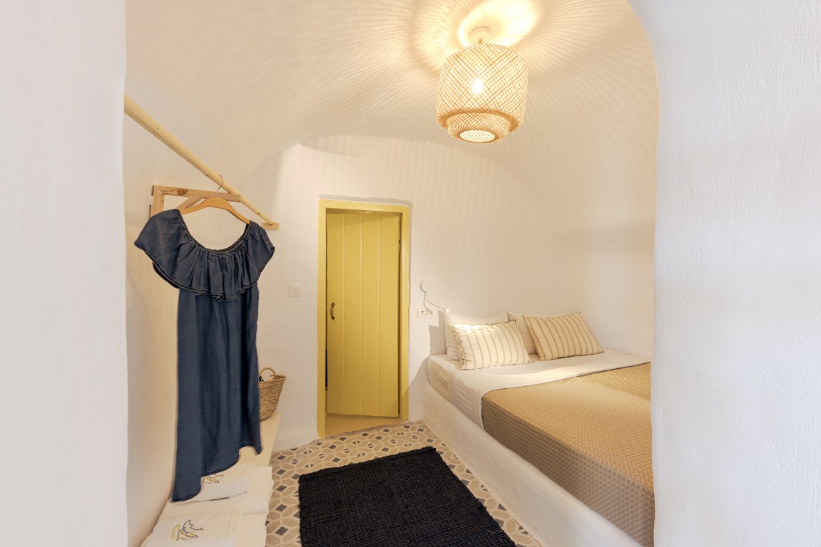 Living area with sofa beds in Cave Studio with Balcony