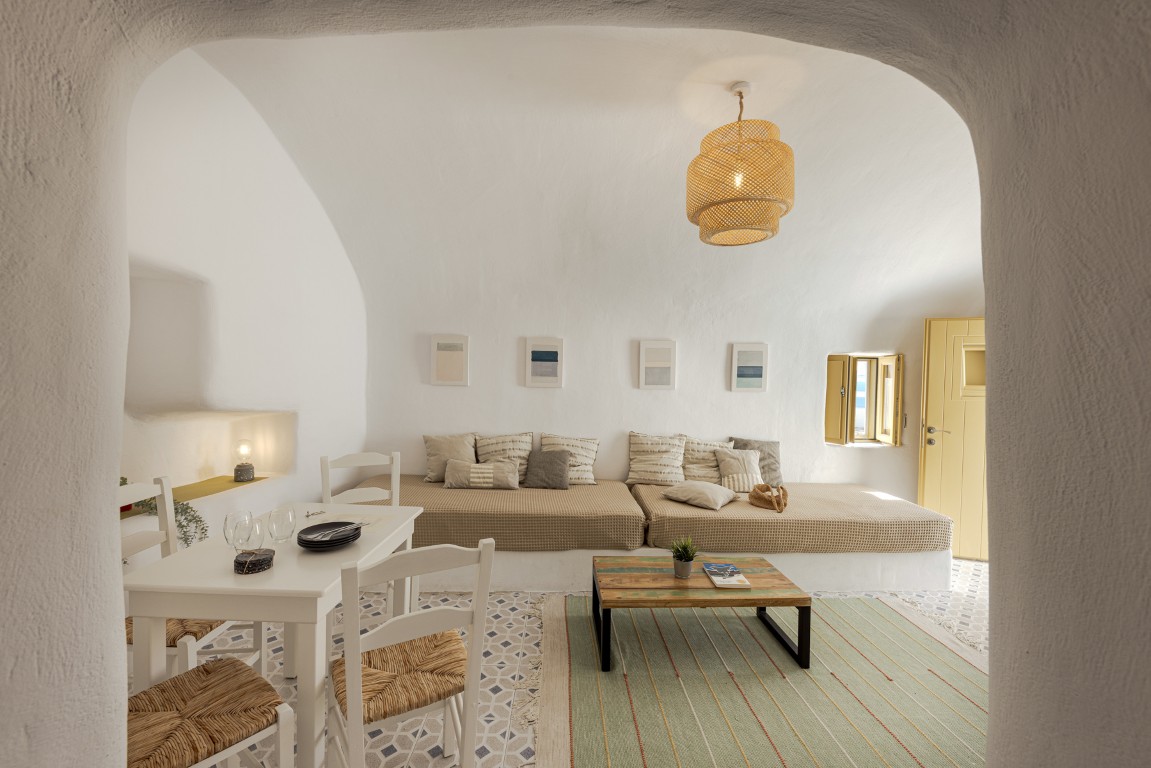 Cave Studio kitchenette and dining corner