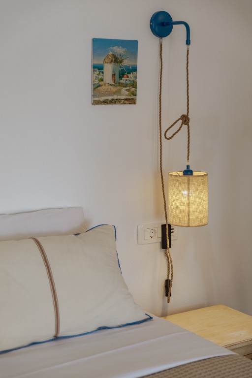 Cycladic cave-style living area in Earth Cave House