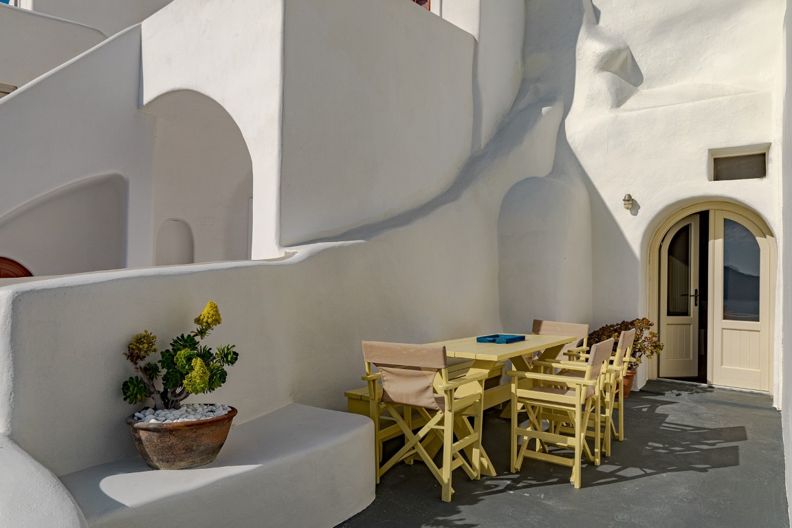 Sea view from Earth Cave House in Oia Santorini