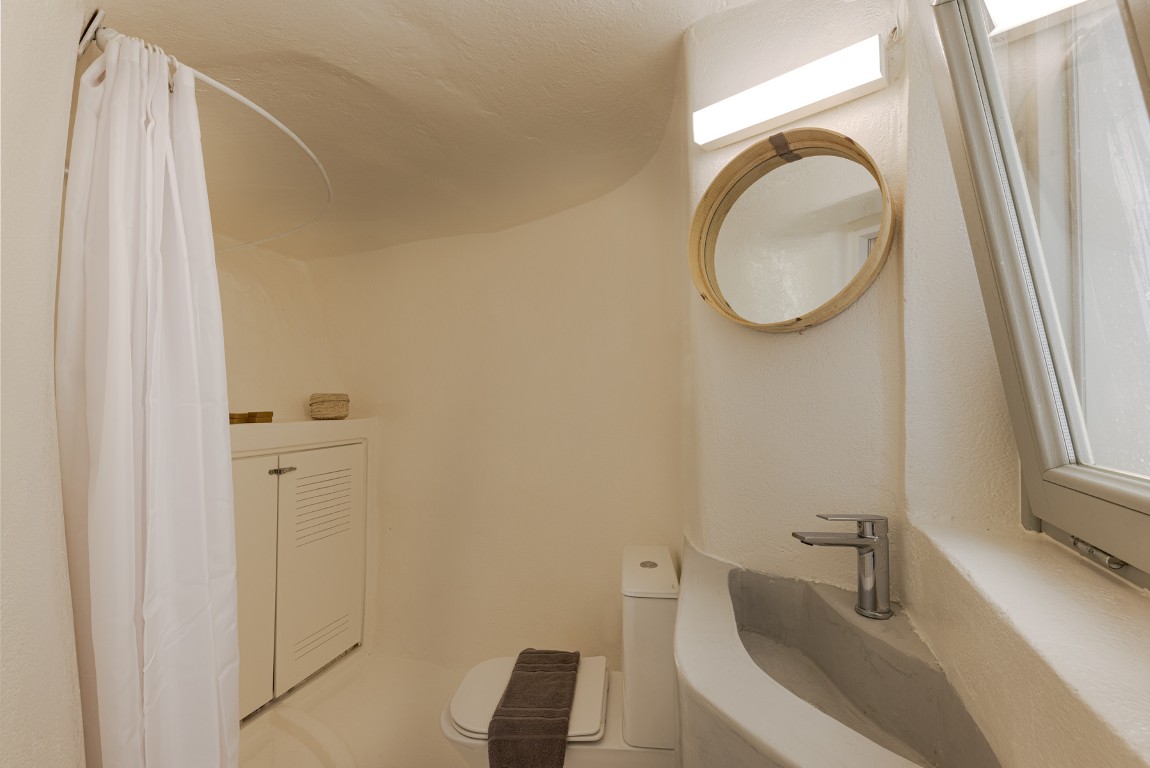 Cycladic living area in Just Blue House with Dome Terrace